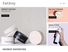 Tablet Screenshot of fatboyhair.com